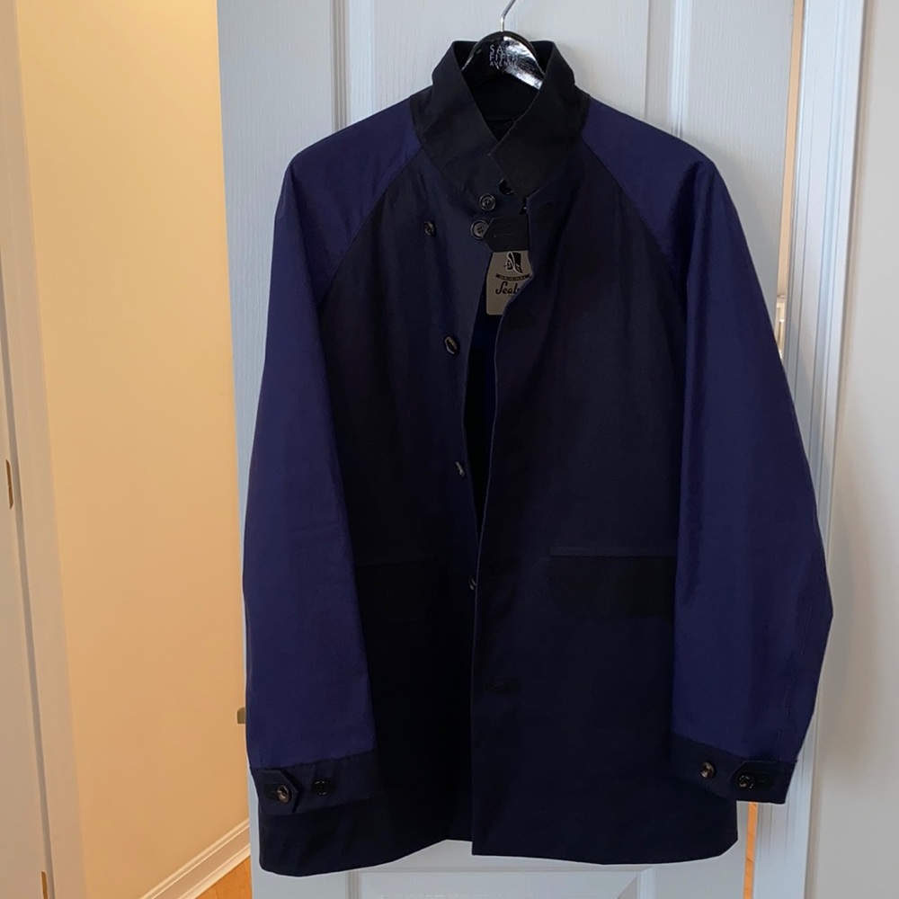 Comme des Garcons Sealun men’s jacket. Black and blue color block size L italian